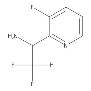 (R)-2,2,2-Trifluoro-1-(3-fluoropyridin-2-yl)ethanamine结构式