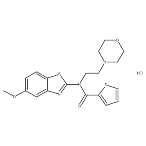 N-(5-methoxybenzo[d]thiazol-2-yl)-N-(2-morpholinoethyl)thiophene-2-carboxamide hydrochloride Structure