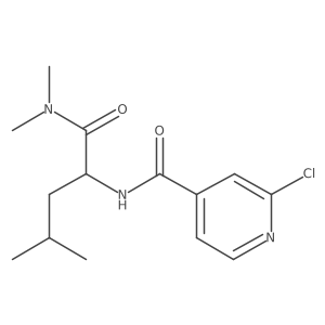 2-[(2-chloropyridin-4-yl)formamido]-N,N,4-trimethylpentanamide Structure