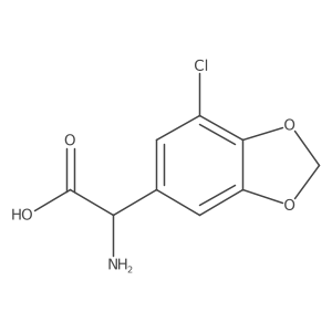 2-Amino-2-(7-chloro-1,3-dioxaindan-5-yl)acetic acid Structure