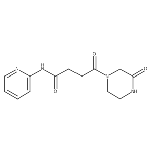 4-oxo-4-(3-oxopiperazin-1-yl)-N-(pyridin-2-yl)butanamide Structure