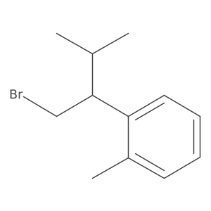 1-[1-(Bromomethyl)-2-methylpropyl]-2-methylbenzene结构式