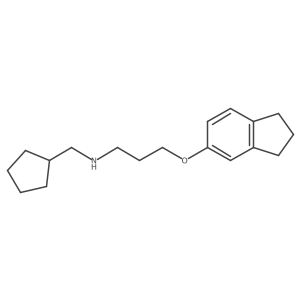 N-[3-[(2,3-Dihydro-1H-inden-5-yl)oxy]propyl]cyclopentanemethanamine结构式