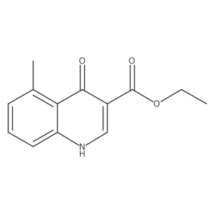 Ethyl 4-hydroxy-5-methylquinoline-3-carboxylate结构式