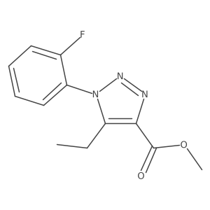 Methyl 5-ethyl-1-(2-fluorophenyl)-1H-1,2,3-triazole-4-carboxylate结构式