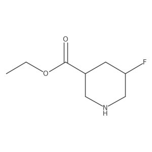 Ethyl 5-fluoropiperidine-3-carboxylate结构式