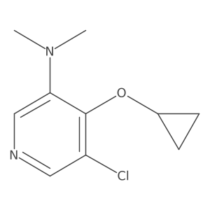 5-Chloro-4-cyclopropoxy-N,N-dimethylpyridin-3-amine Structure