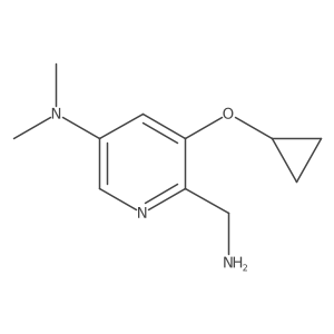 6-(Aminomethyl)-5-cyclopropoxy-N,N-dimethylpyridin-3-amine Structure