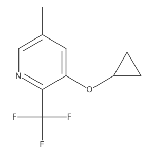 3-Cyclopropoxy-5-methyl-2-(trifluoromethyl)pyridine Structure