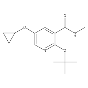 2-Tert-butoxy-5-cyclopropoxy-N-methylnicotinamide Structure