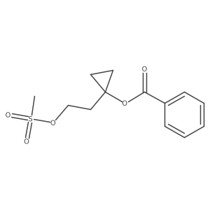 2-(1-(Benzoyloxy)cyclopropyl)ethyl methanesulfonate结构式