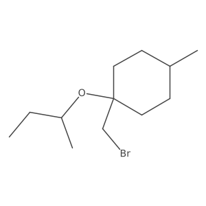 1-(Bromomethyl)-1-(sec-butoxy)-4-methylcyclohexane Structure
