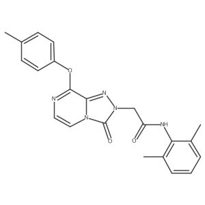 N-(2,6-dimethylphenyl)-2-(3-oxo-8-(p-tolyloxy)-[1,2,4]triazolo[4,3-a]pyrazin-2(3H)-yl)acetamide结构式