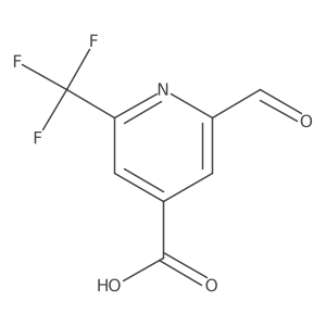 2-Formyl-6-(trifluoromethyl)isonicotinic acid Structure