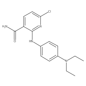 6-Chloro-2-(4-(diethylamino)phenylamino)nicotinamide结构式