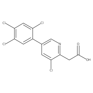 2-Pyridineacetic acid, 3-chloro-5-(2,4,5-trichlorophenyl)-结构式