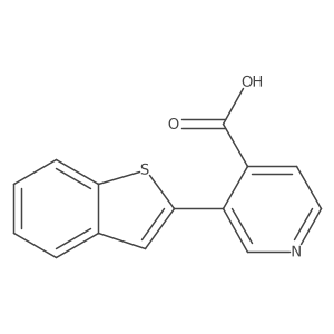 3-[Benzo(b)thiophen-2-yl]isonicotinic acid Structure
