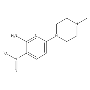 6-(4-Methylpiperazin-1-yl)-3-nitropyridin-2-amine Structure