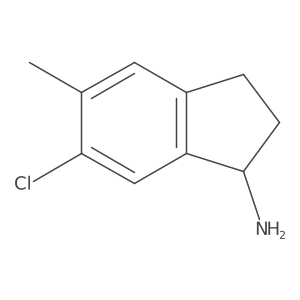 6-chloro-5-methyl-2,3-dihydro-1H-inden-1-amine Structure