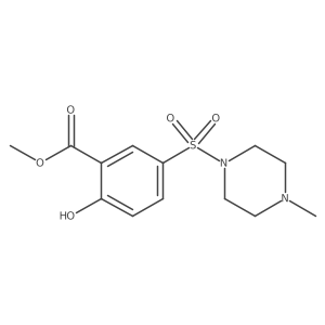 Methyl 2-hydroxy-5-[(4-methyl-1-piperazinyl)sulfonyl]benzoate Structure
