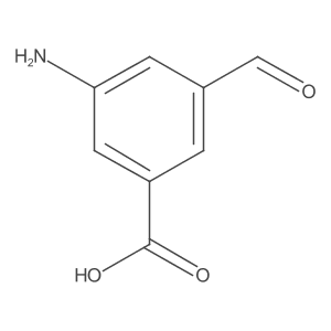 3-Amino-5-formylbenzoic acid结构式