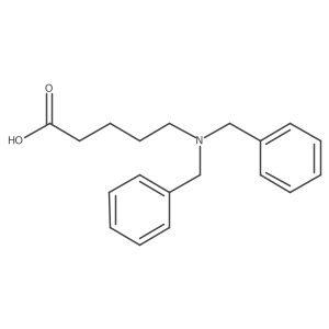 5-[Bis(phenylmethyl)amino]pentanoic acid Structure