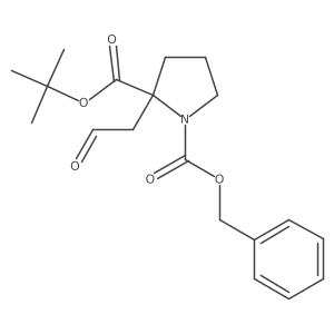 2-(1,1-Dimethylethyl) 1-(phenylmethyl) 2-(2-oxoethyl)-1,2-pyrrolidinedicarboxylate Structure