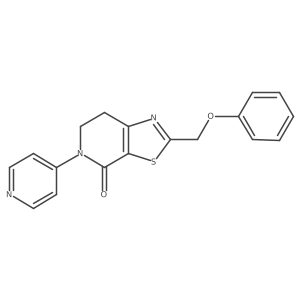 2-(Phenoxymethyl)-5-pyridin-4-yl-6,7-dihydro-[1,3]thiazolo[5,4-c]pyridin-4-one Structure