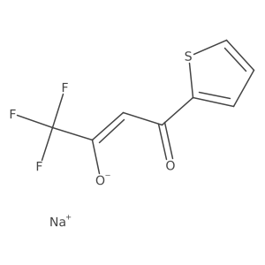 sodium;(Z)-1,1,1-trifluoro-4-oxo-4-thiophen-2-ylbut-2-en-2-olate结构式