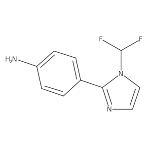 4-[1-(difluoromethyl)-1H-imidazol-2-yl]aniline Structure