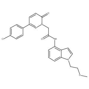 2-[3-(4-chlorophenyl)-6-oxopyridazin-1(6H)-yl]-N-[1-(2-methoxyethyl)-1H-indol-4-yl]acetamide Structure