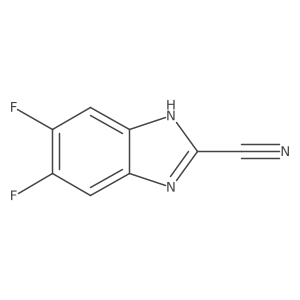 5,6-Difluoro-2-cyanobenzimidazole Structure