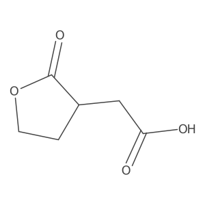 2-(2-Oxooxolan-3-yl)acetic acid结构式