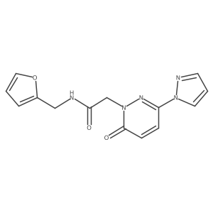 N-(furan-2-ylmethyl)-2-(6-oxo-3-(1H-pyrazol-1-yl)pyridazin-1(6H)-yl)acetamide Structure