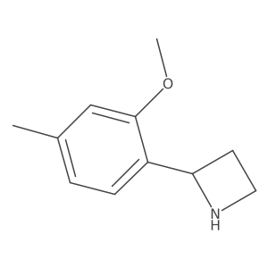 2-(2-Methoxy-4-methylphenyl)azetidine Structure