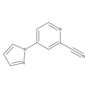 4-(1H-pyrazol-1-yl)pyridine-2-carbonitrile Structure