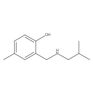 4-Methyl-2-{[(2-methylpropyl)amino]methyl}phenol Structure