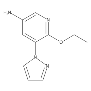6-Ethoxy-5-(1h-pyrazol-1-yl)-3-pyridinamine Structure