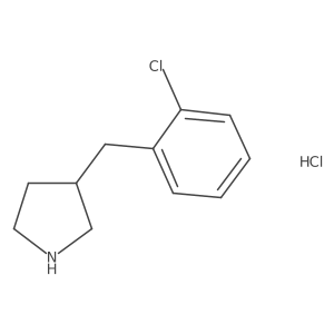 3-(2-Chlorobenzyl)pyrrolidine hydrochloride Structure