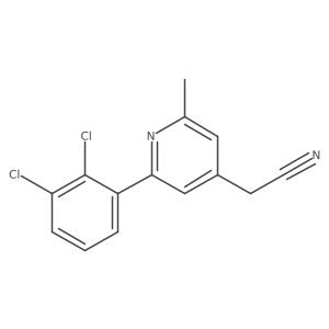 2-(2,3-Dichlorophenyl)-6-methylpyridine-4-acetonitrile结构式