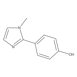 4-(1-Methyl-1H-imidazol-2-yl)phenol结构式