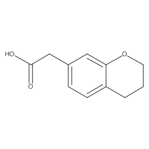 2-(3,4-dihydro-2H-1-benzopyran-7-yl)acetic acid结构式