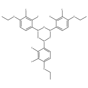Boroxin, tris(4-ethoxy-2,3-difluorophenyl)-结构式