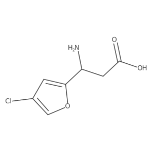 3-Amino-3-(4-chlorofuran-2-yl)propanoic acid Structure