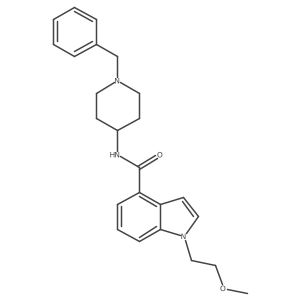 N-(1-benzylpiperidin-4-yl)-1-(2-methoxyethyl)-1H-indole-4-carboxamide Structure