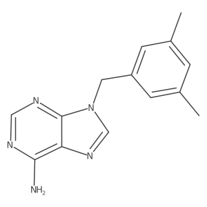 9-[(3,5-dimethylphenyl)methyl]-9H-purin-6-amine结构式