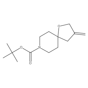8-Boc-3-methylene-1-oxa-8-azaspiro[4.5]decane结构式