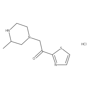 2-(3-Methylpiperazin-1-yl)-1-(thiazol-2-yl)ethanone hydrochloride Structure