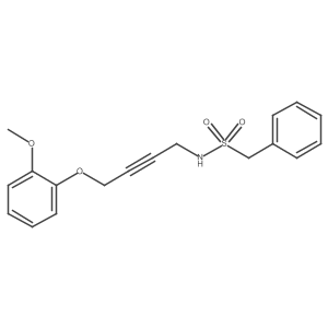 N-(4-(2-methoxyphenoxy)but-2-yn-1-yl)-1-phenylmethanesulfonamide结构式