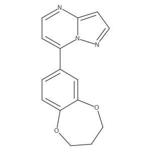 7-(3,4-dihydro-2H-1,5-benzodioxepin-7-yl)pyrazolo[1,5-a]pyrimidine结构式